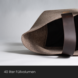 Korb für Kaminholz Filz | 40 Liter | Anthrazit
