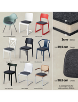 Sitzkissen Filz Eckig 40 x 39cm