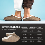 Filzpantoffeln mit Bio-Baumwoll Plüsch