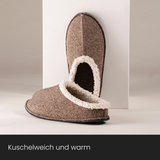 Filzpantoffeln mit Bio-Baumwoll Plüsch