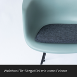 Sitzkissen Filz Oval 40 x 37cm