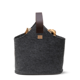 Kaminholzkorb Filz | 60 Liter | Anthrazit