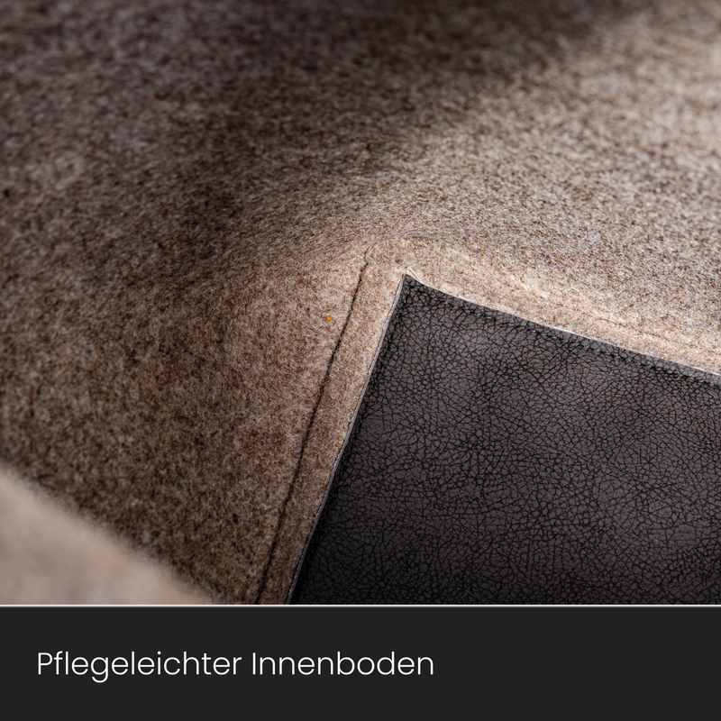 Korb für Kaminholz Filz | 40 Liter | Anthrazit