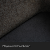 Holzkorb für Kaminholz Filz | 70 Liter | Beige