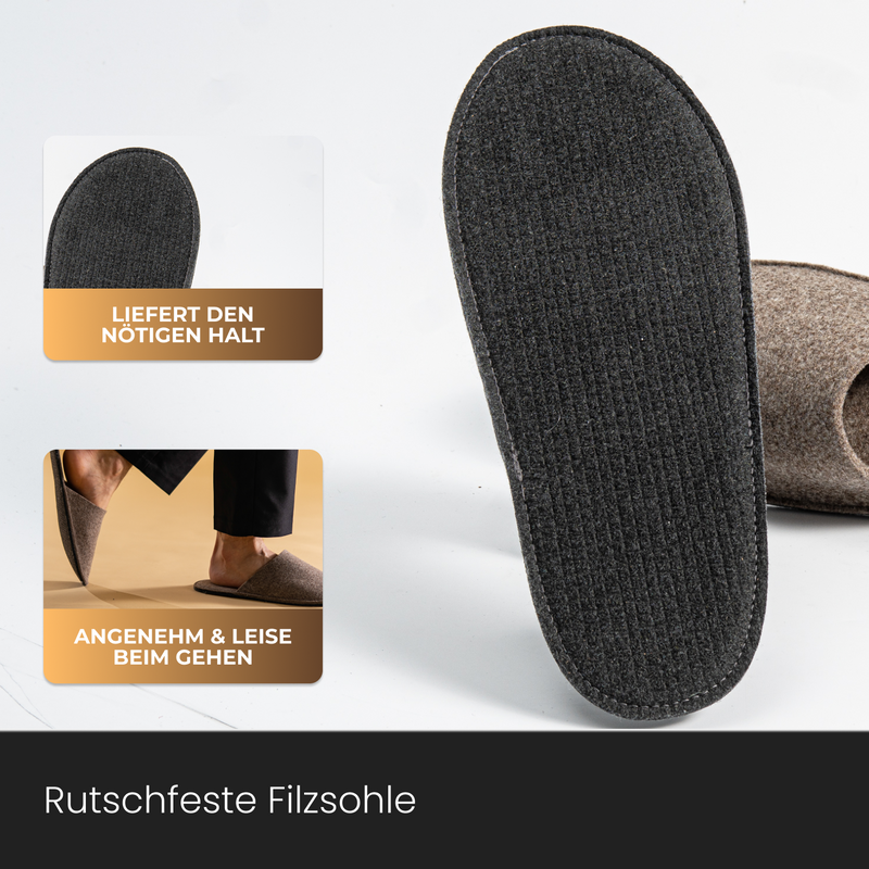 Gästehausschuhe Filz