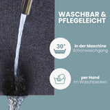 Tischset Filz 40 x 30cm | upcycling rPET | Anthrazit | 6er Set