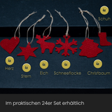Christbaumschmuck 24-teilig Grau