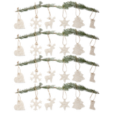 Christbaumschmuck 24-teilig Beige