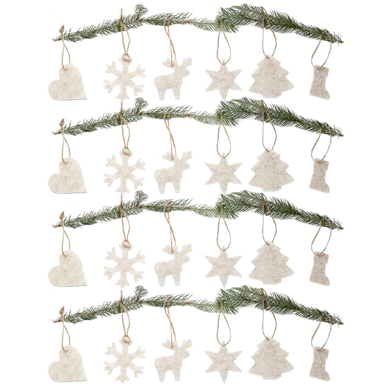 Christbaumschmuck 24-teilig Beige