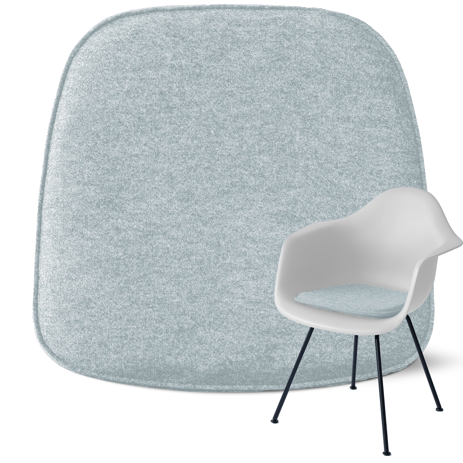 Sitzkissen Filz Eckig 40 x 39cm