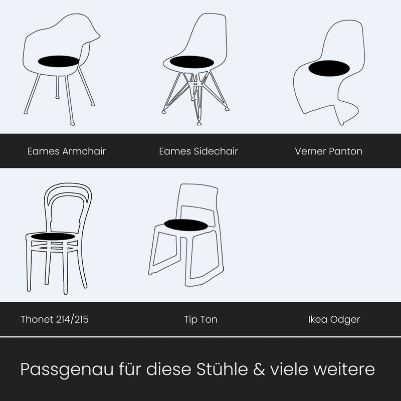Sitzkissen Filz Rund Ø 38cm