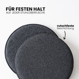 Sitzkissen Filz Eckig | upcycling rPET | Rutschfest | 4er Set