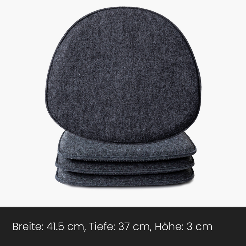 Sitzkissen Filz Oval 40 x 36cm