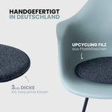 Sitzkissen Filz Rund | upcycling rPET | Rutschfest | 4er Set