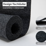 Tischläufer Filz | 100 x 30cm | upcycling rPET | Anthrazit