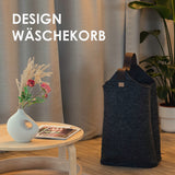 Wäschekorb Filz | upcycling rPET Filz | Anthrazit