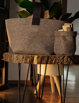 Zündholzkorb klein | Beige