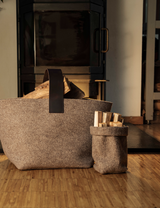 Zündholzkorb klein | Beige