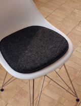 Filz-Sitzkissen oval, weiche Sitzauflage für viele Stühle