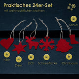 Christbaumschmuck 24-teilig Rot