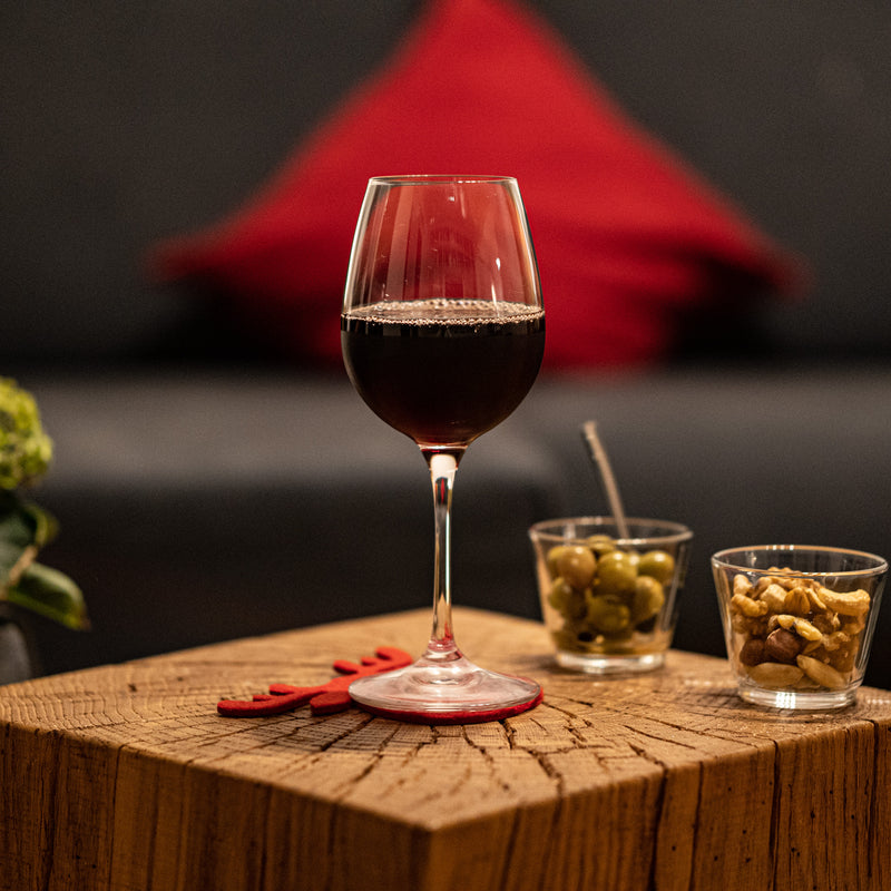 Weihnachtsuntersetzer 8er Set Elch Grau